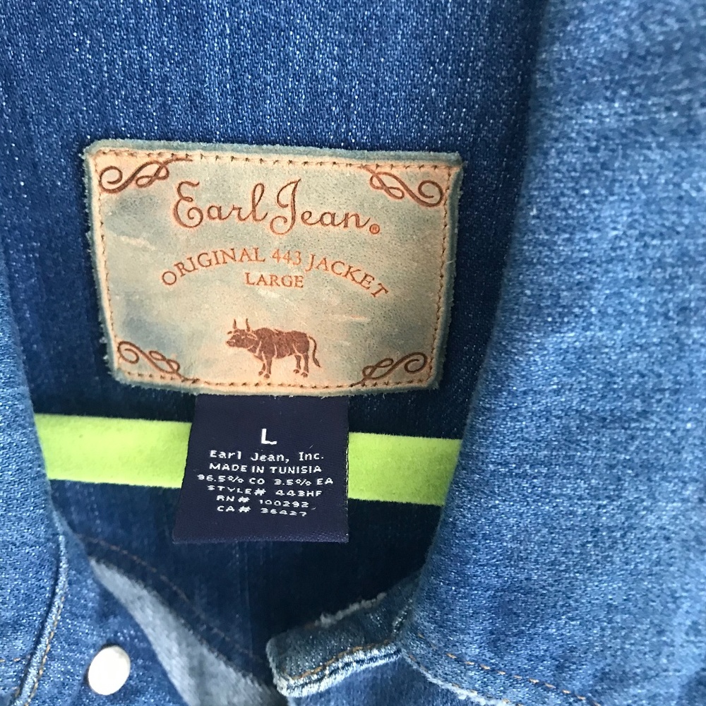 Jean Jacket - Earl Jeans -Denim Blue - L - Picture 2 of 4